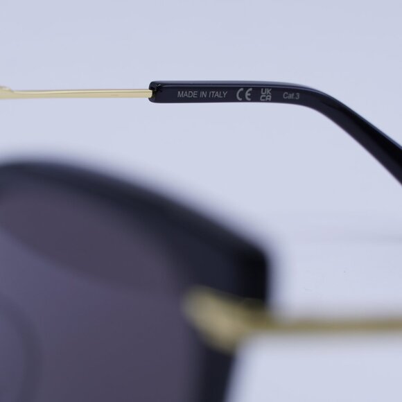 🕶️ New Bottega Veneta BV1296SA 001 Sunglasses - Black Frame, Grey Lenses - Picture 8 of 10